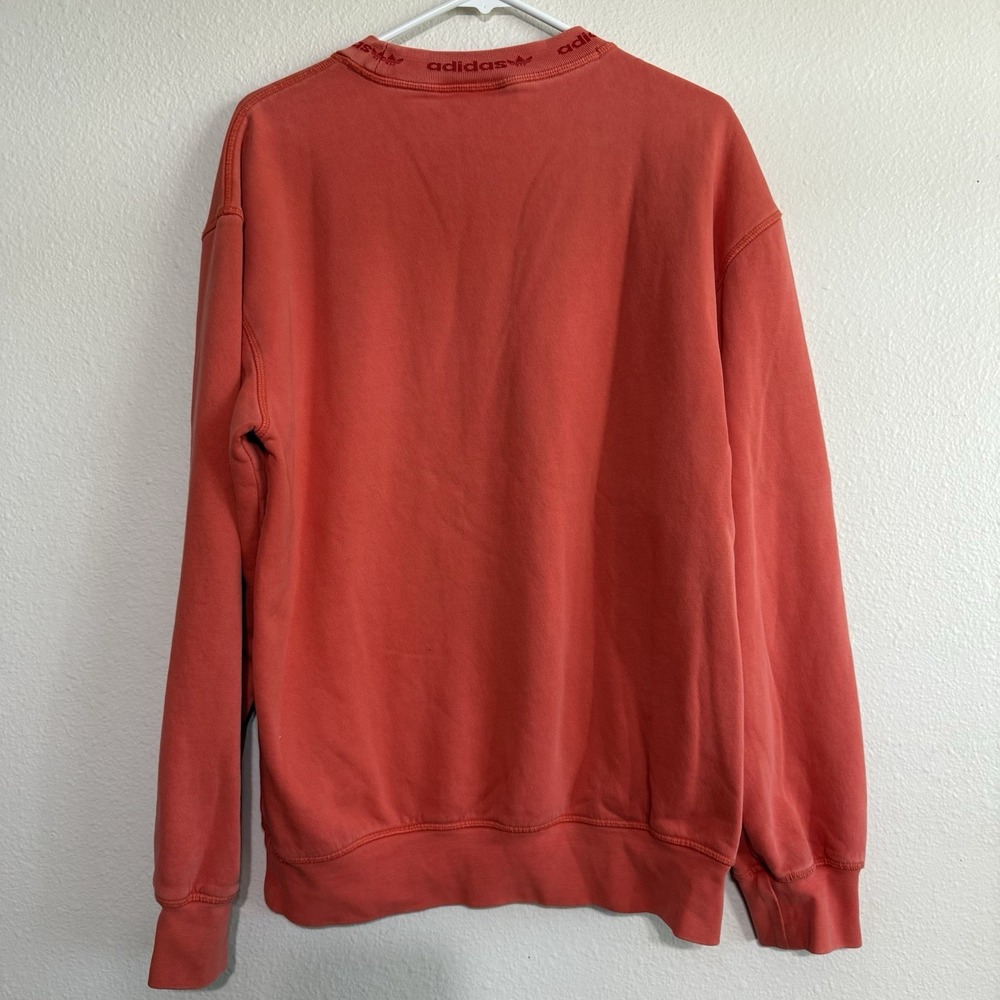 Adidas Unisex Coral‎ Small Pullover Sweatshirt Crewneck - Picture 4 of 9